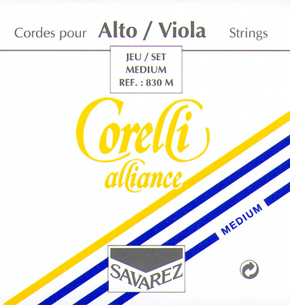 830M Corelli Alliance Комплект струн для альта, среднее натяжение, Savarez