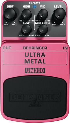 BEHRINGER UM300 - педаль эффектов 'Хэви Метал'- дисторшн