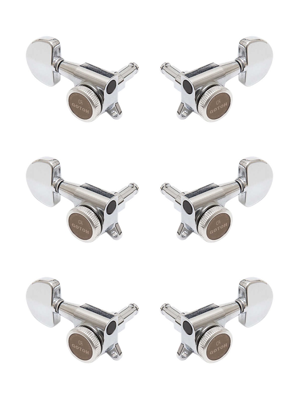 SG381-MGT-20-C-L3+R3 Колки для гитары 3+3, локовые, хром, Gotoh