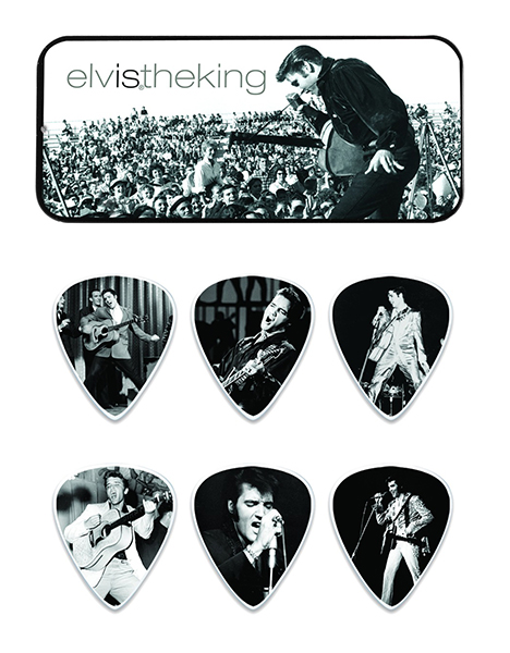 EPPT01 Elvis Presley King Медиаторы 6шт, средние, в коробочке, Dunlop
