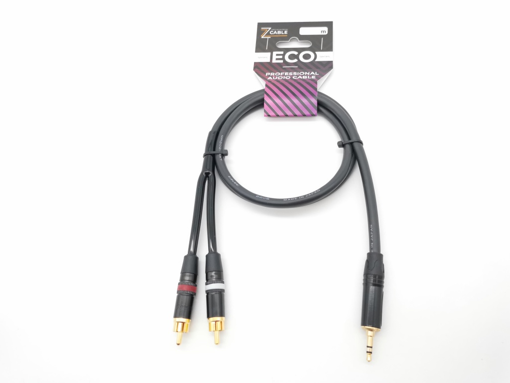 E51-3,5-2RCA-0200-0 Кабель аудио 3.5мм-2хRCA, 2м, ZZcable
