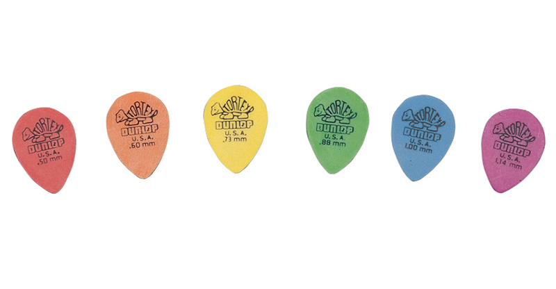 4231 Tortex Small Tear Drop Коробка медиаторов 216шт, 6 толщин, маленькая капля, Dunlop