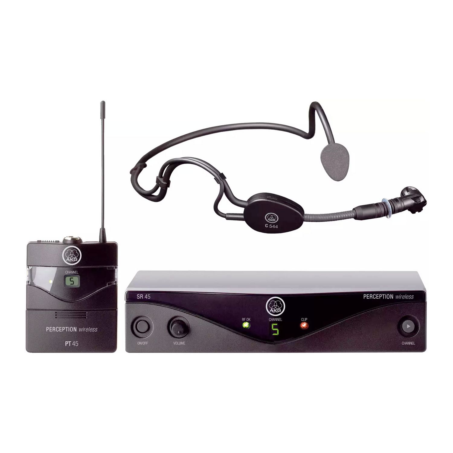 AKG Perception Wireless 45 Sports Set BD A - Радиосист. микрофоном с оголовьем C544L, приёмник SR45