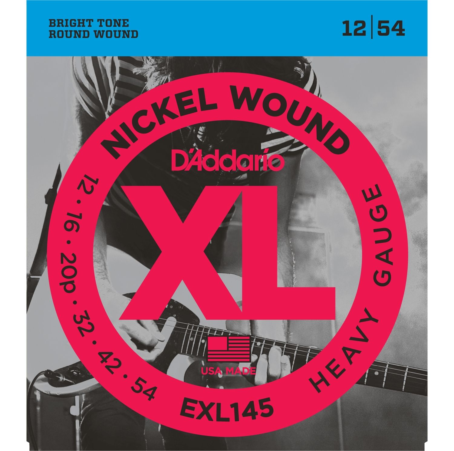 D'ADDARIO EXL145 - струны для электрогитары, никель, 012-054.