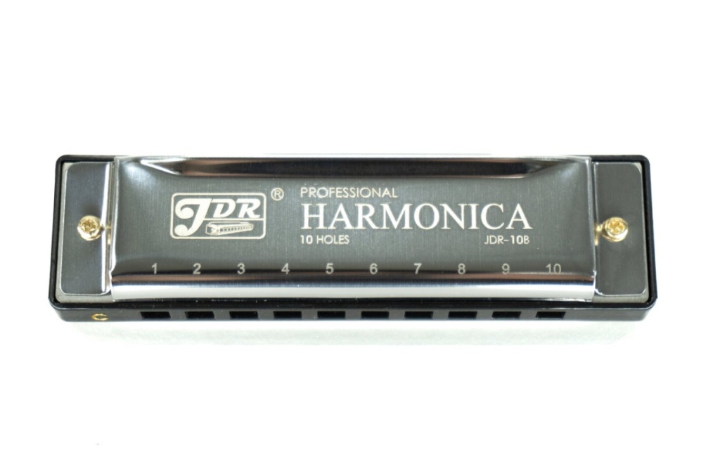 H1005 Губная гармошка, тональность С, серебряная, JDR