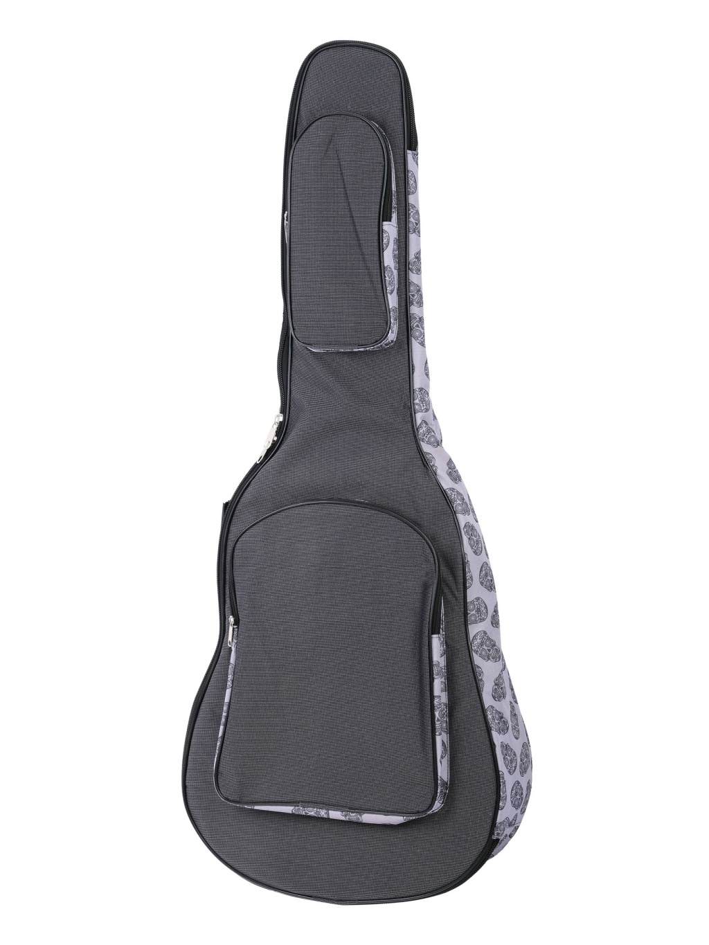 MZ-ChG-12-3grey/skull2 Чехол для гитары дредноут, MEZZO