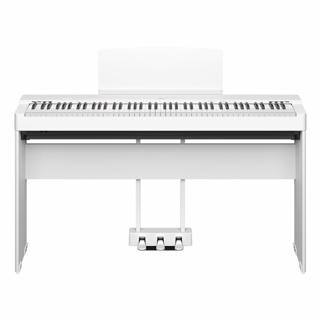P-225-WH-SET Цифровое пианино со стойкой и блоком педалей, белое (3 коробки), Yamaha