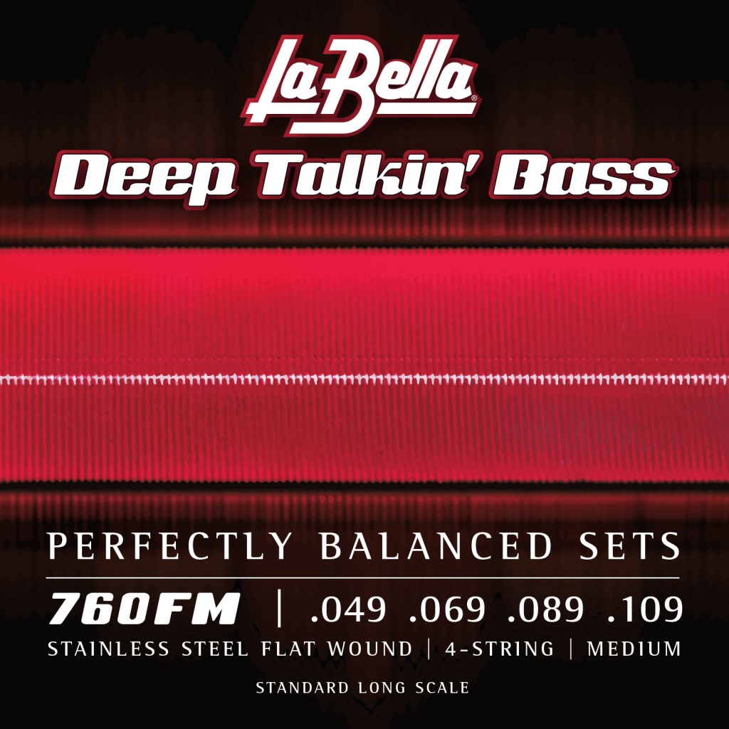 760FM Deep Talkin' Bass Комплект струн для бас-гитары, сталь, 49-109, La Bella