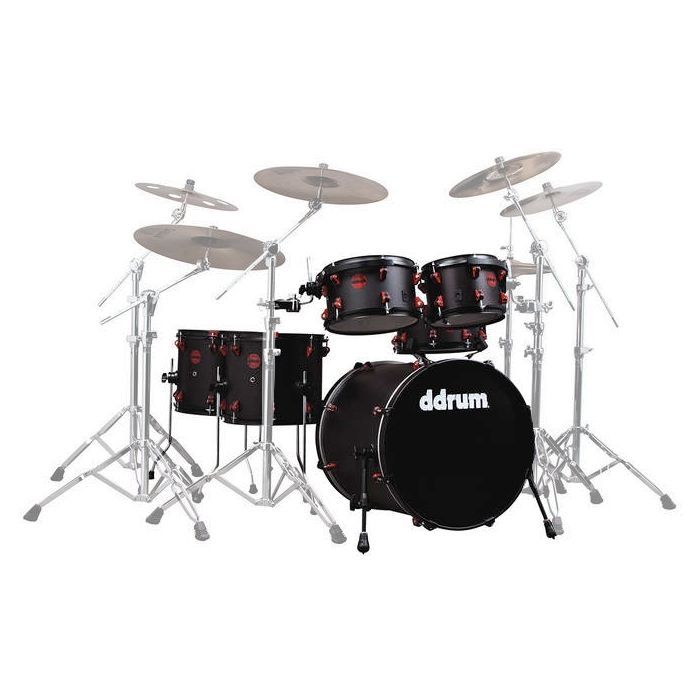 DDRUM HYBRID 6 BLK RED - удар. установка (4 коробки) с тригерами , 6 бараб.,без тарел.и стоек