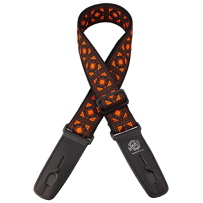 LIS-068-TR Retro series Ремень для гитары с блокировкой, Lock-It Straps, D'Andrea