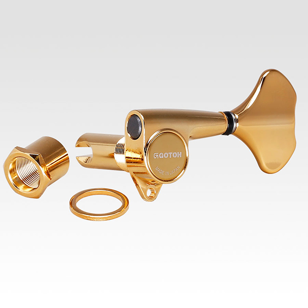GB707-GG-L2+R2 Колки для бас-гитары 2+2, золото, Gotoh