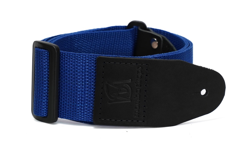 MB5050-118 Ремень для гитары, нейлоновый, ярко-синий, Mamba straps