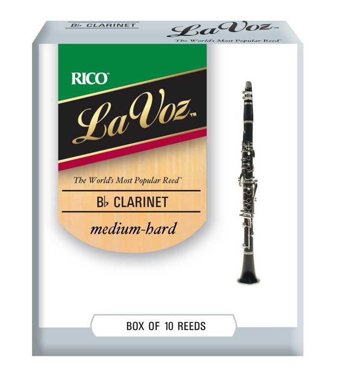 RCC10MH La Voz Трости для кларнета Bb, средне-жесткие (Medium-Hard), 10шт, Rico