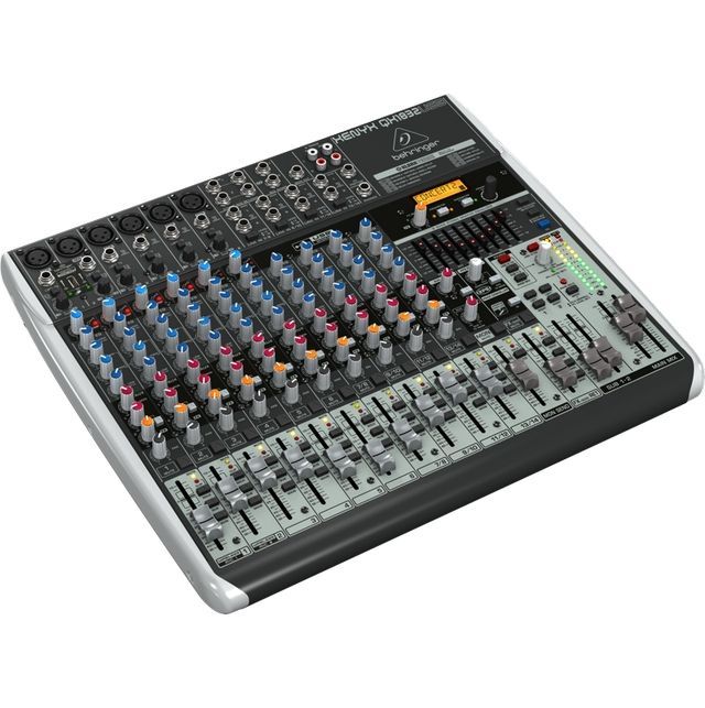 BEHRINGER QX1832USB - микшер, 18 каналов, USB/аудио интерфейс, мик предусил и компр, 9 EQ, Multi FX