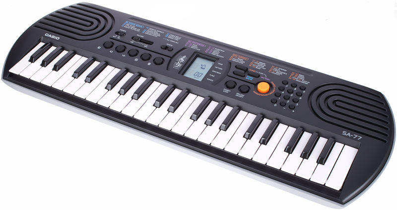 SA-77 Синтезатор 44 клавиши, черный/серый, Casio