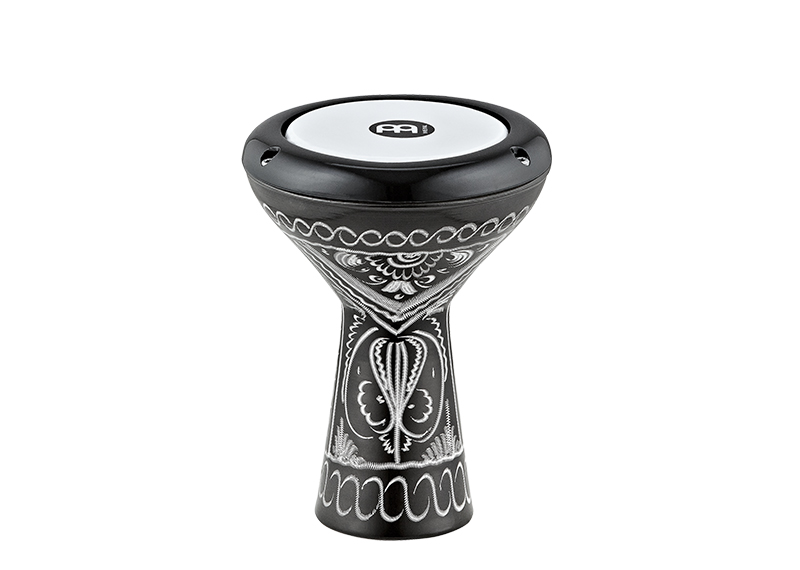 HE-1018 Mini Doumbek Барабан дарбука 4" х 7 1/2", алюминий, черный, Meinl