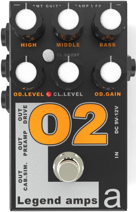 O-2 Legend Amps 2 Двухканальный гитарный предусилитель О2 (Orange DC30), AMT Electronics