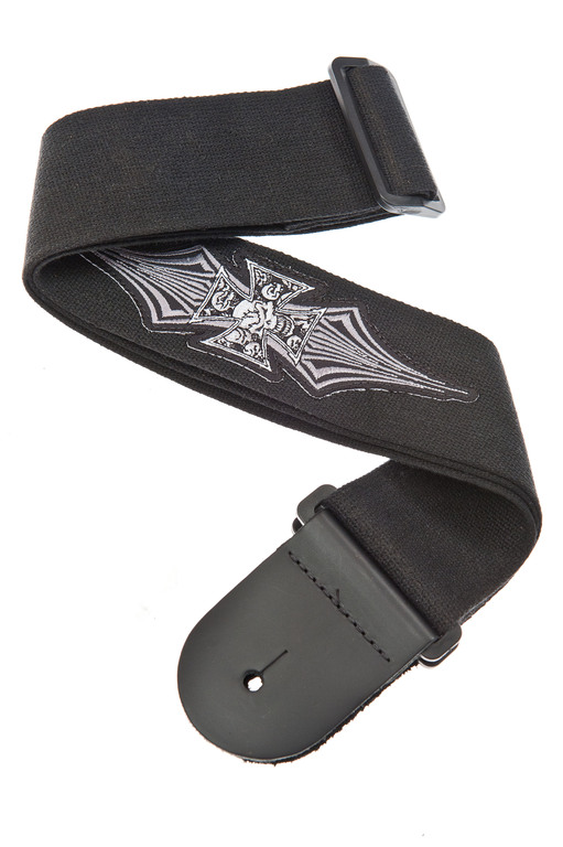64P02 Patch Strap Ремень для гитары текстильный, рисунок "Iron Cross" Planet Waves