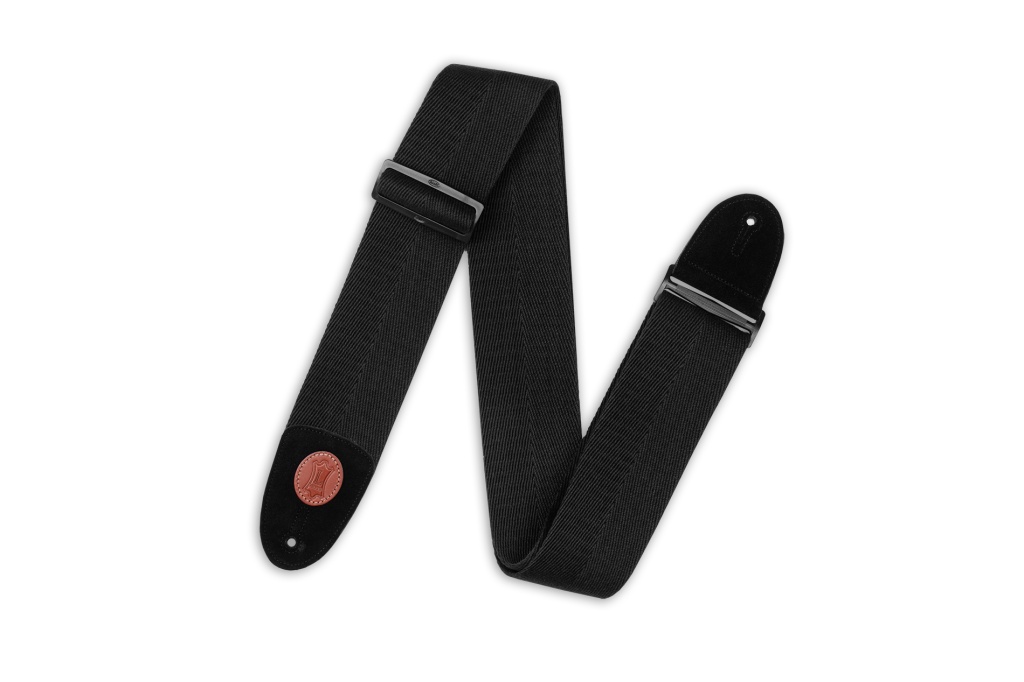 MSSC4-XL-BLK Signature Series Ремень для гитары, хлопок, черный, Levy's