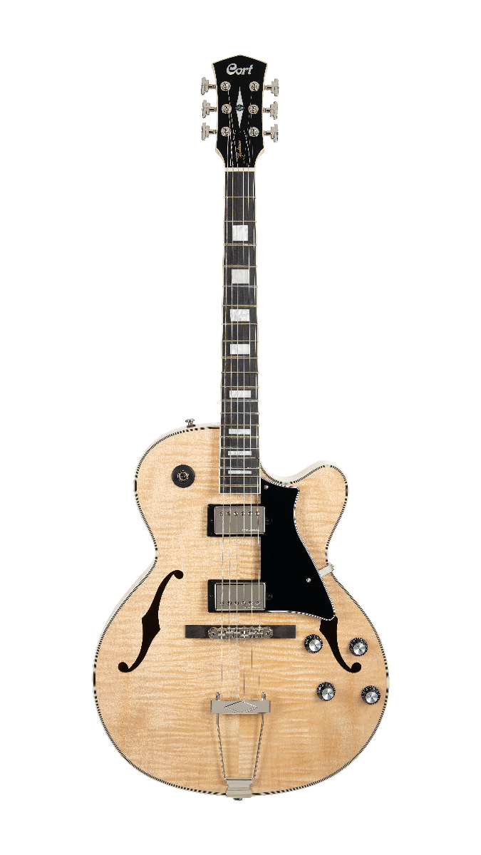 Yorktown-DLX-NT Hollow Body Series Электрогитара арктоп, с чехлом, цвет натуральный, Cort