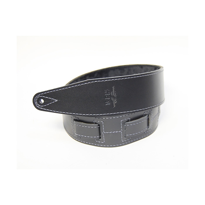 FL60044L21L Leather 21 Ремень для гитары, кожаный, черный, Fidel