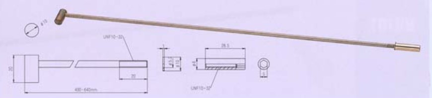 RS-003-580 Анкерный стержень, 580мм, Metallor