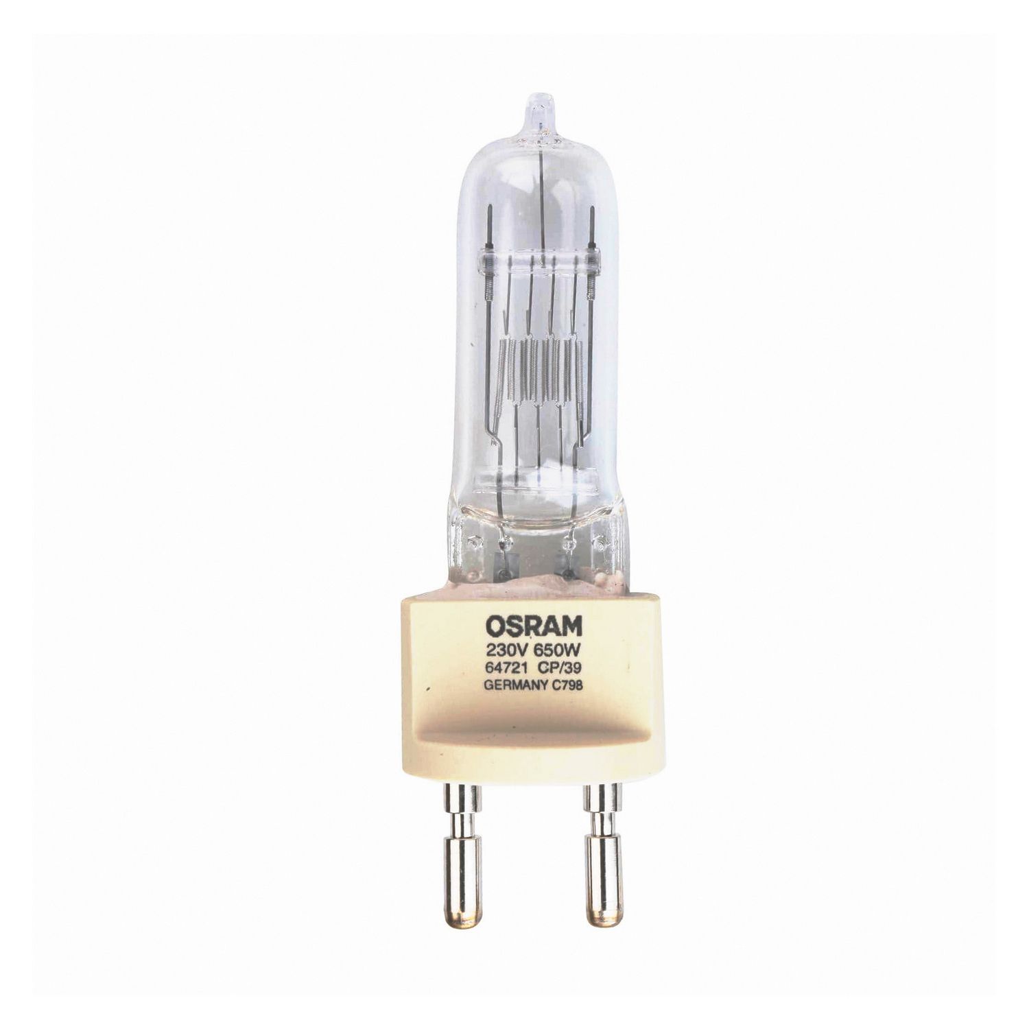 OSRAM 64721/CP39 - лампа галоген. 230 В/650 Вт, G22, ресурс 100 часов