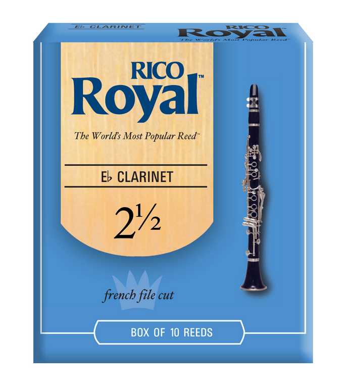 RBB1025 Royal Трости для кларнета Eb, размер 2.5, 10шт, Rico
