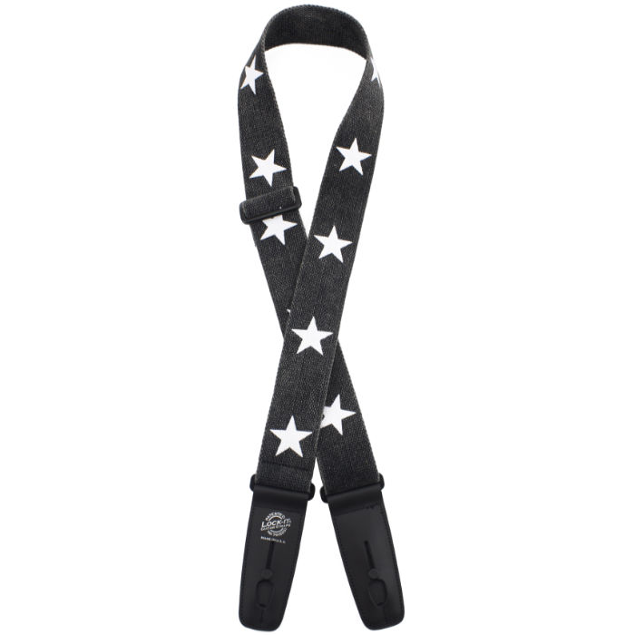 LIS-301-D03 Designer Series Ремень для гитары с блокировкой, хлопок, Lock-It Straps, D'Andrea