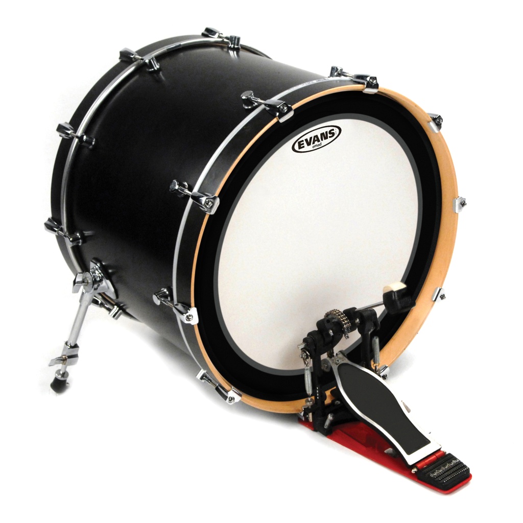 BD26EMADCW EMAD Coated White Пластик для бас-барабана 26", Evans