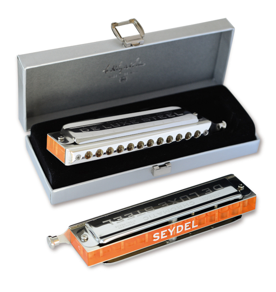 54480G De Luxe Steel G Губная гармошка хроматическая, Seydel Sohne