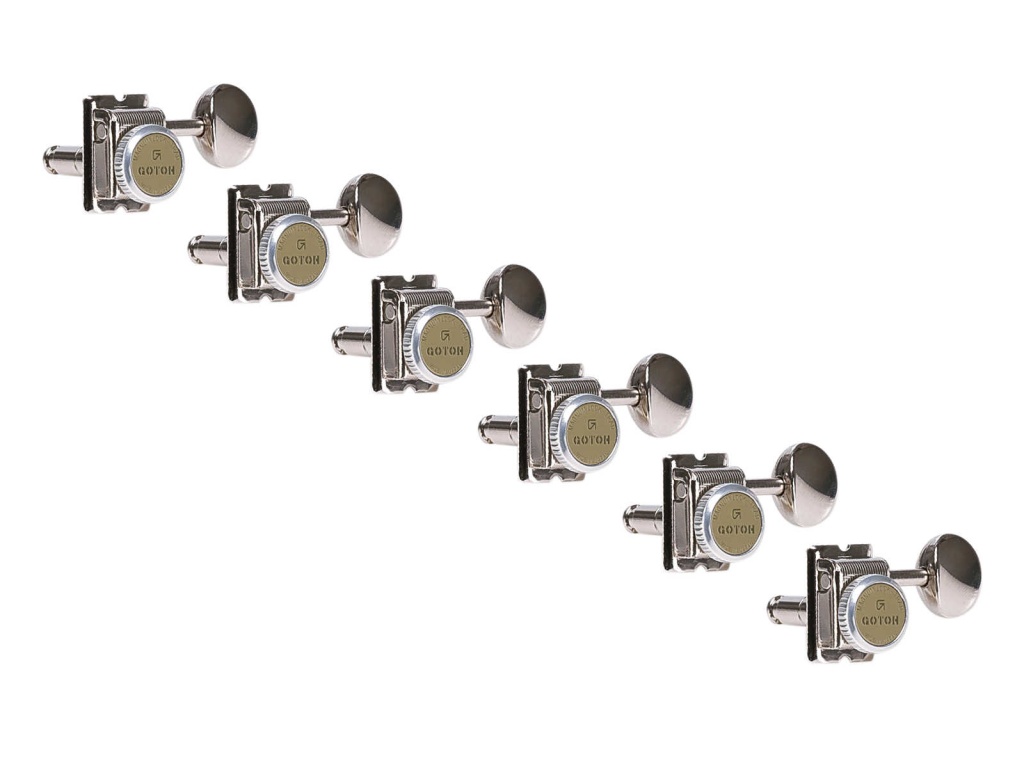 SD91-MGT-05M-N-L6 Колки для гитары 6л, локовые, никель, Gotoh