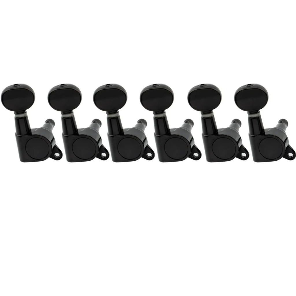 MX1347BK-6 Колки для гитары 6п, черные, Musiclily