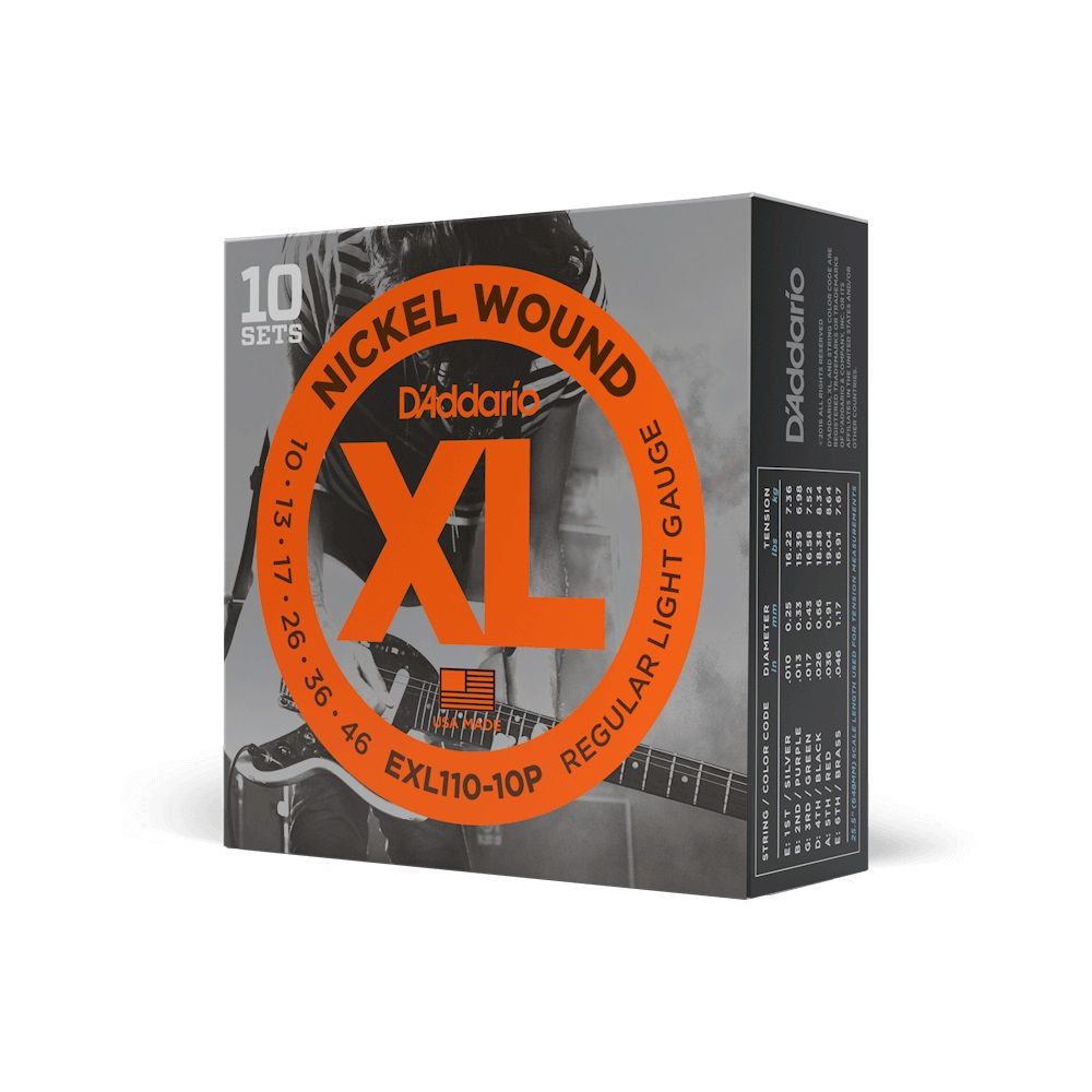 D'ADDARIO EXL110-10P - бокс из 10 комплектов струн EXL110