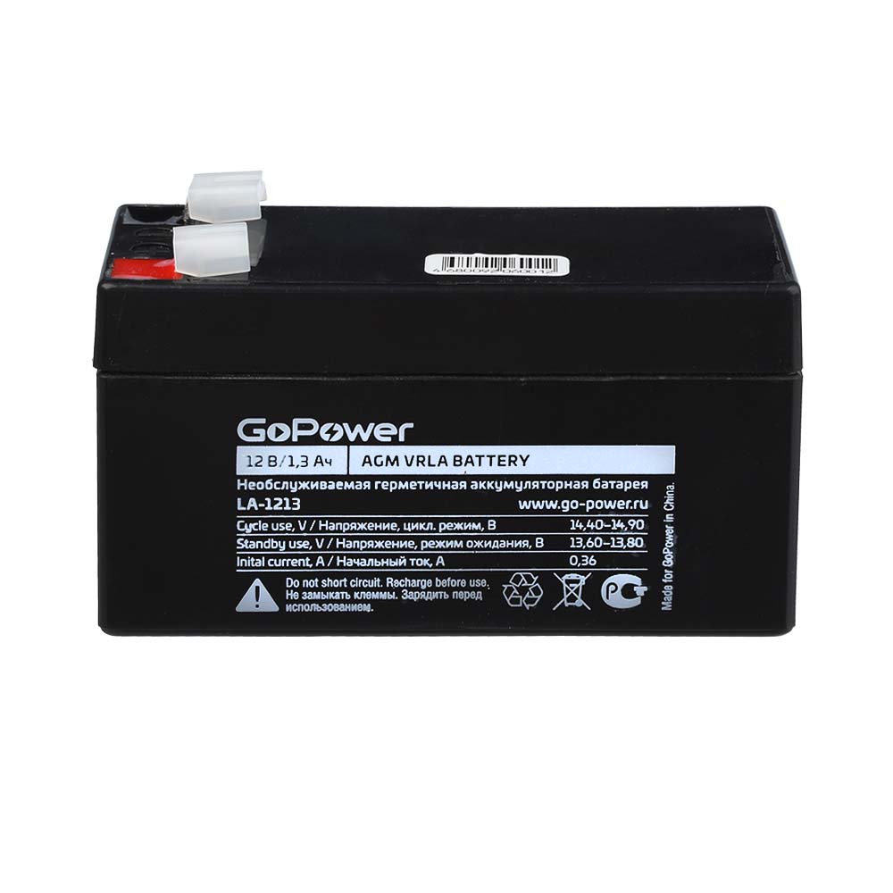 00-00030343 LA-1213 Аккумулятор cвинцово-кислотный 12В, GoPower