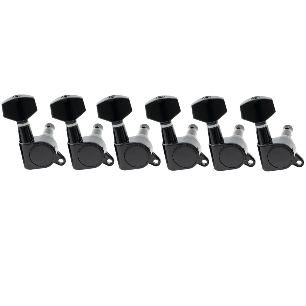 MX1342BK-6 Колки для гитары 6п, черные, Musiclily