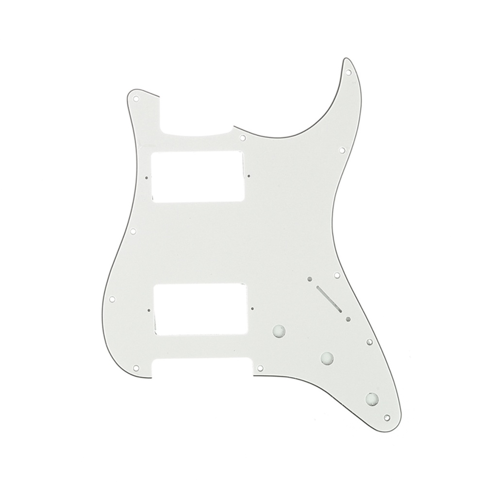 MX1379AW Пикгард для электрогитары Fender Stratocaster HH, 3 слоя, белая, Musiclily