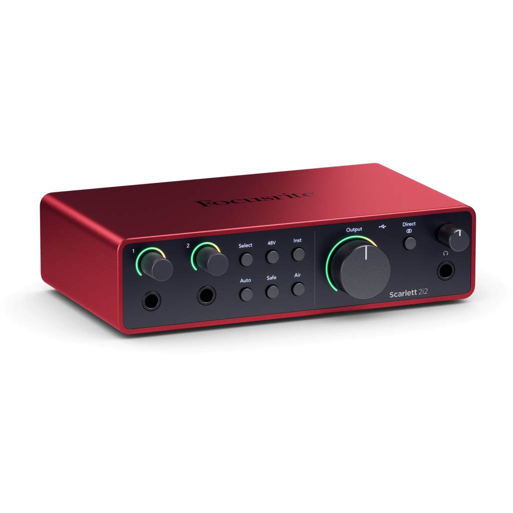 Scarlett-2i2-4th-gen Звуковая карта USB, 24бит/192 кГц, 2 входа-2 выхода, Focusrite