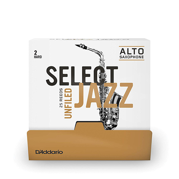 RRS01ASX2H-B25 Select Jazz Unfiled Трости для саксофона альт, размер 2, жесткие (Hard), 25шт, Rico