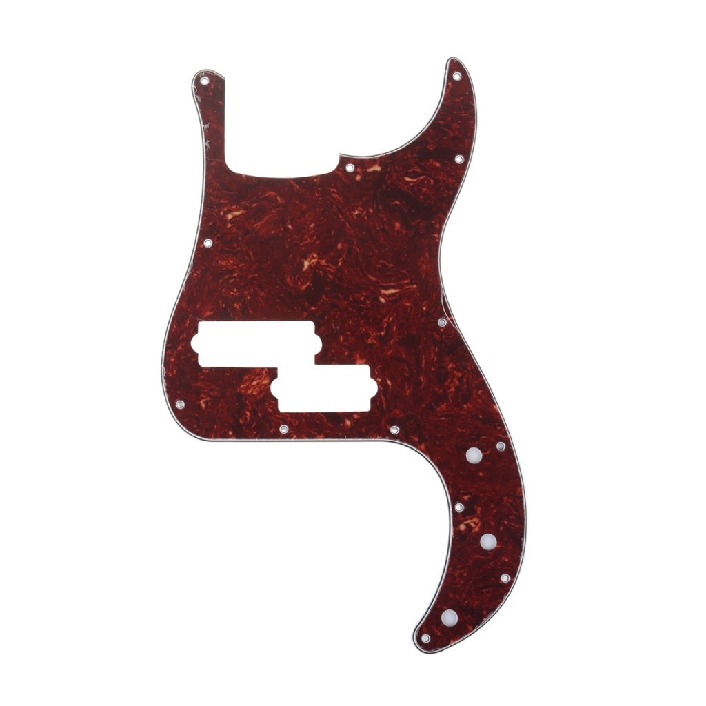 MX1396BT Пикгард для 5-струнной бас-гитары Precision Bass, 4 сл, черепаший панцирь, Musiclily