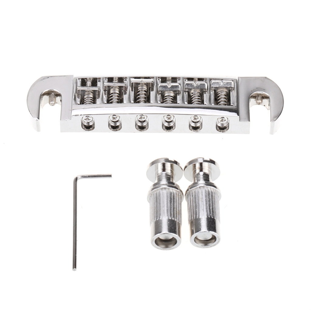 MX1280NK Бридж Tune-o-matic Wraparound для Gibson Les Paul, никель, Musiclily