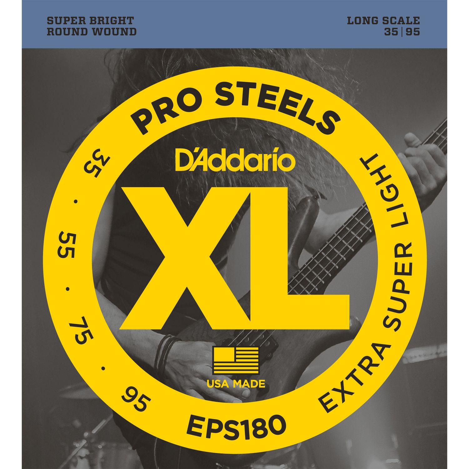 D'ADDARIO EPS180 - струны для БАС-гитары, Long, 35-95