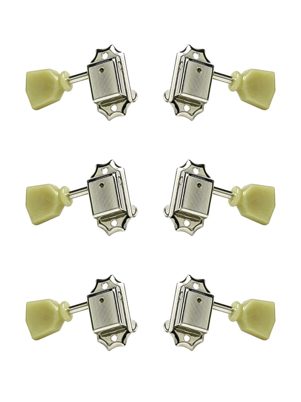 SD90-HAPM-SL-N-L3+R3 Колки для гитары 3+3, локовые, никель, Gotoh