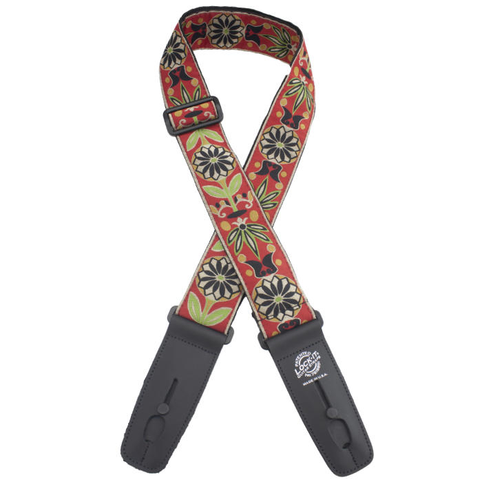 LIS-302-J01 Retro Series Ремень для гитары с блокировкой, Lock-It Straps, D'Andrea
