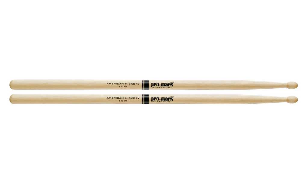 TX2SW 2S Барабанные палочки, орех гикори, деревянный наконечник, ProMark