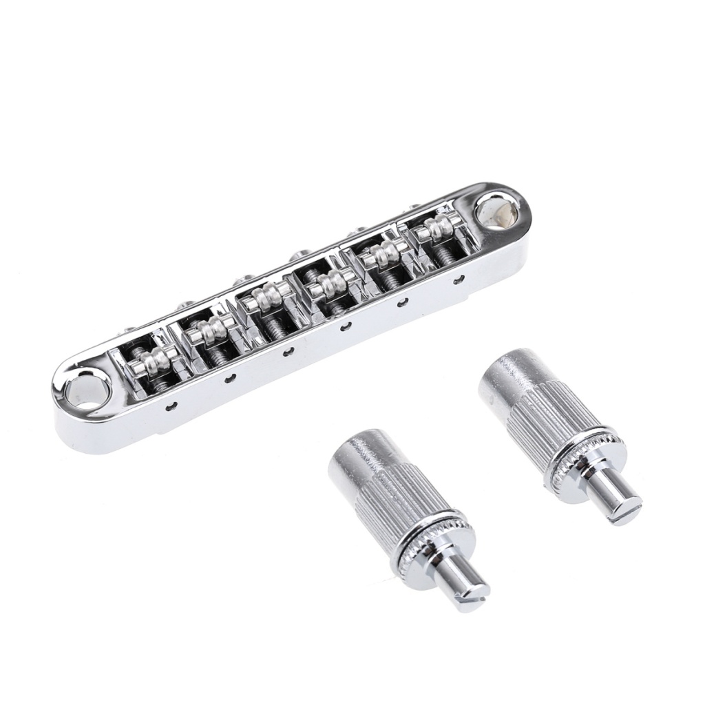 MX1707CR Бридж Tune-O-Matic роликовый для Les Paul, хром, Musiclily