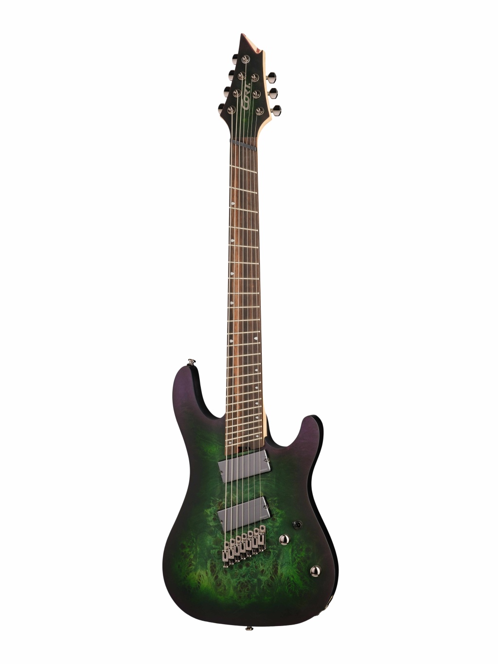 KX507MS-SDG KX Series Электрогитара 7-струнная, мультимензурная, зеленая,  Cort