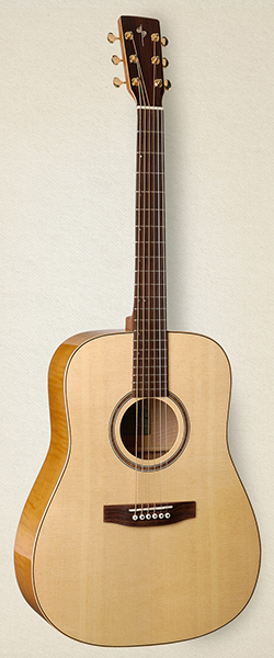 033553 Showcase Flame Maple Element DLX TRIC Электро-акустическая гитара, футляр, Simon & Patrick