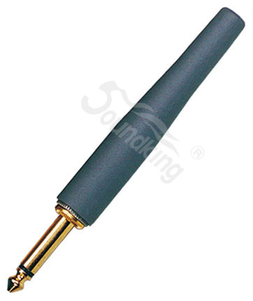 CC415 Разъем на кабель 1/4” Male (6,35мм), моно, серый, Soundking