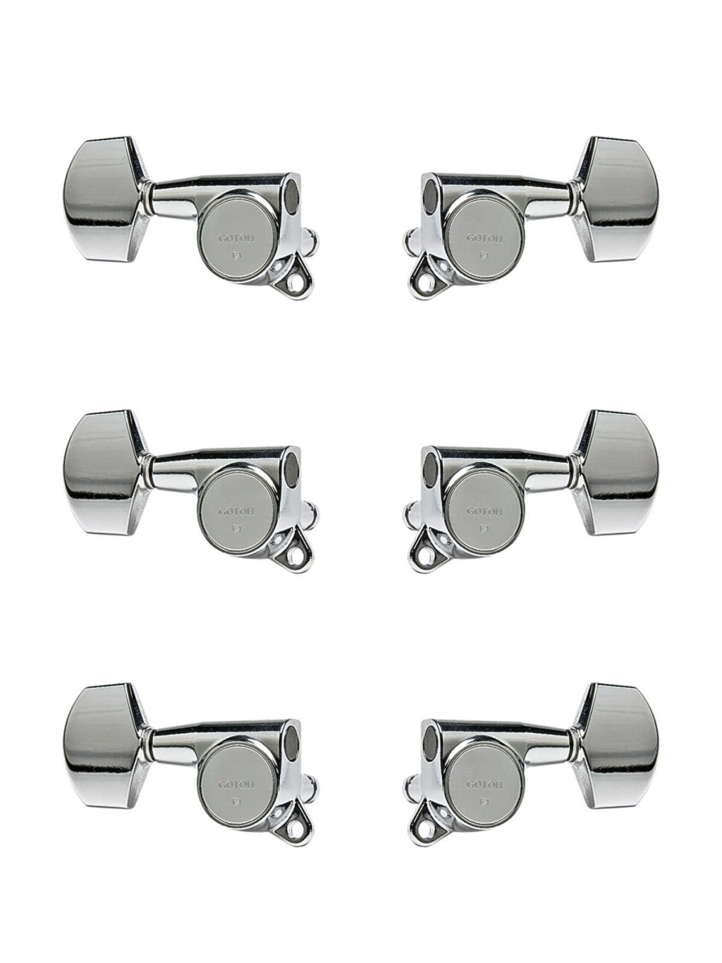 SG381-01-C-L3+R3 Колки для гитары 3+3, хром, Gotoh